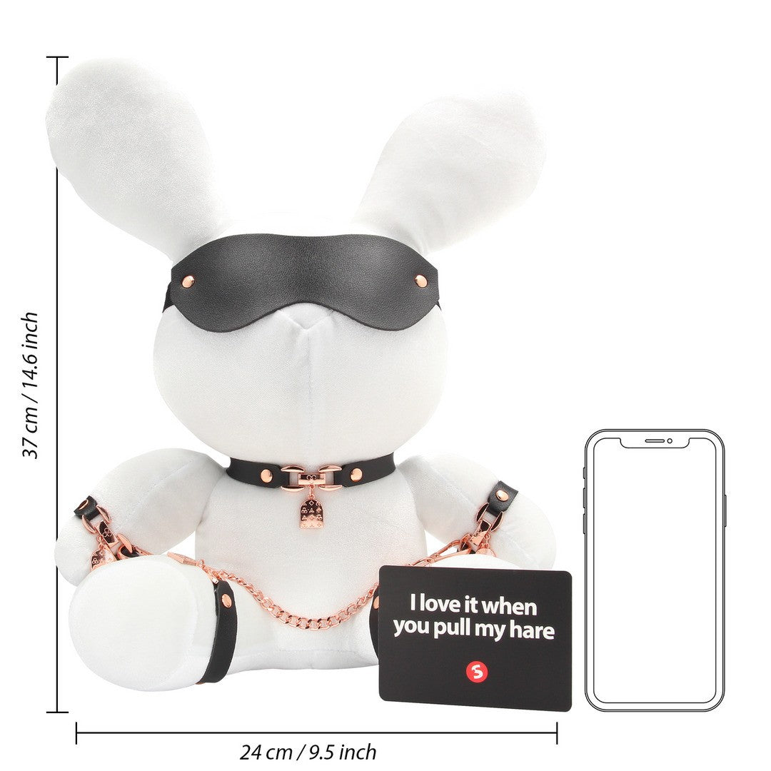 Rabbit Bondage Velvet groß Weiß