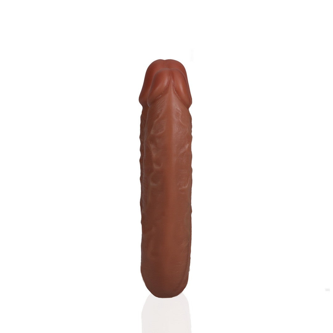 Doppeldildo U-Form Hellbraun 12,7 cm