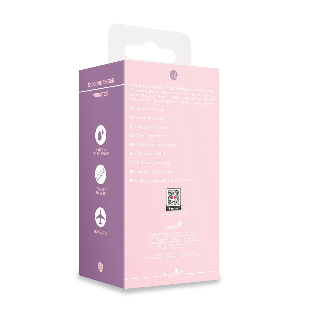 Fingervibrator aus Silikon Rosa