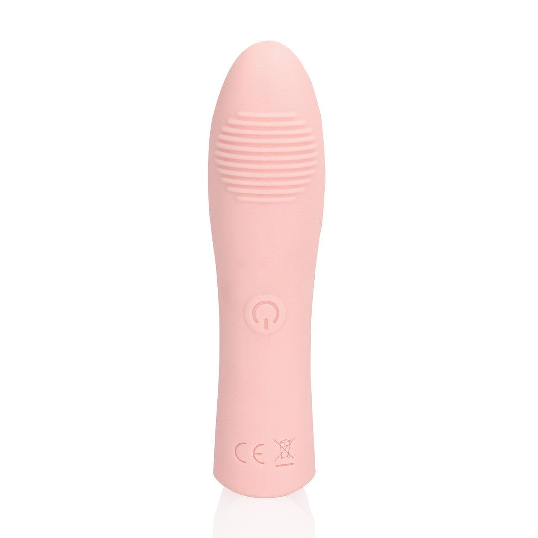 Fingervibrator aus Silikon Rosa
