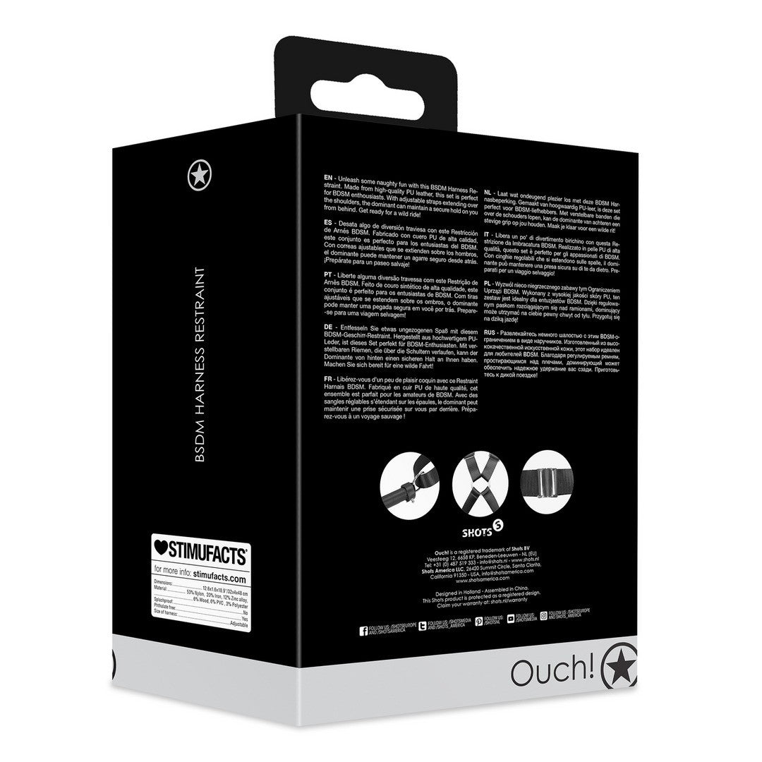 Fesselset Harness Schwarz