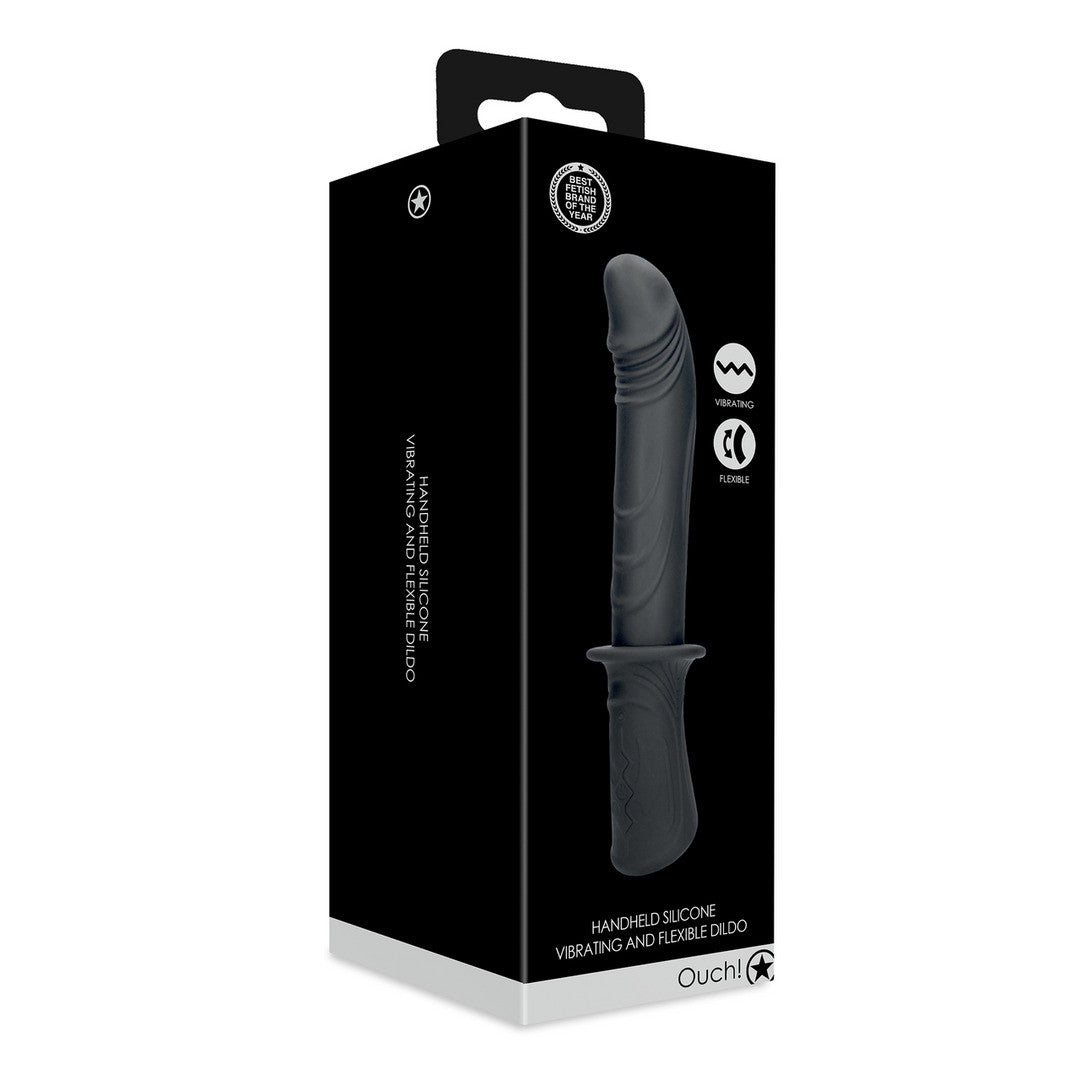 Sexmaschine für die Hand mit Vibration Schwarz