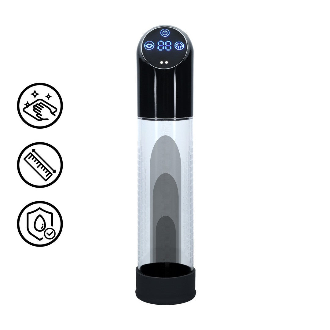 Penispumpe automatisch wasserdicht Schwarz