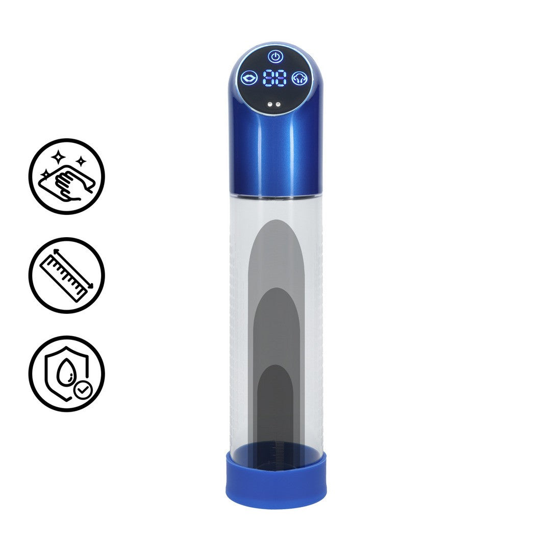 Penispumpe automatisch wasserdicht Blau