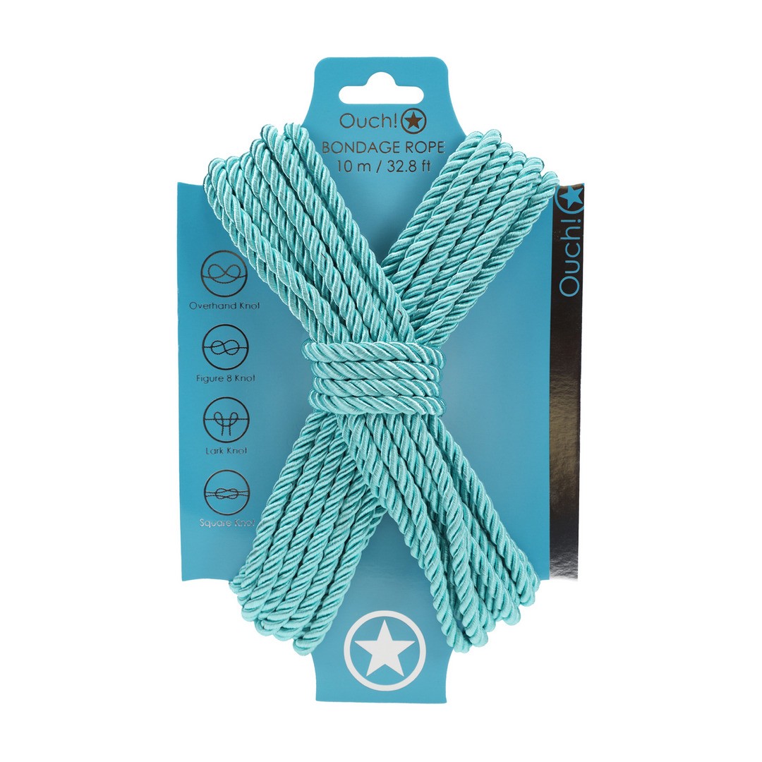Bondage-Seil aus Polyester Blau 10 m