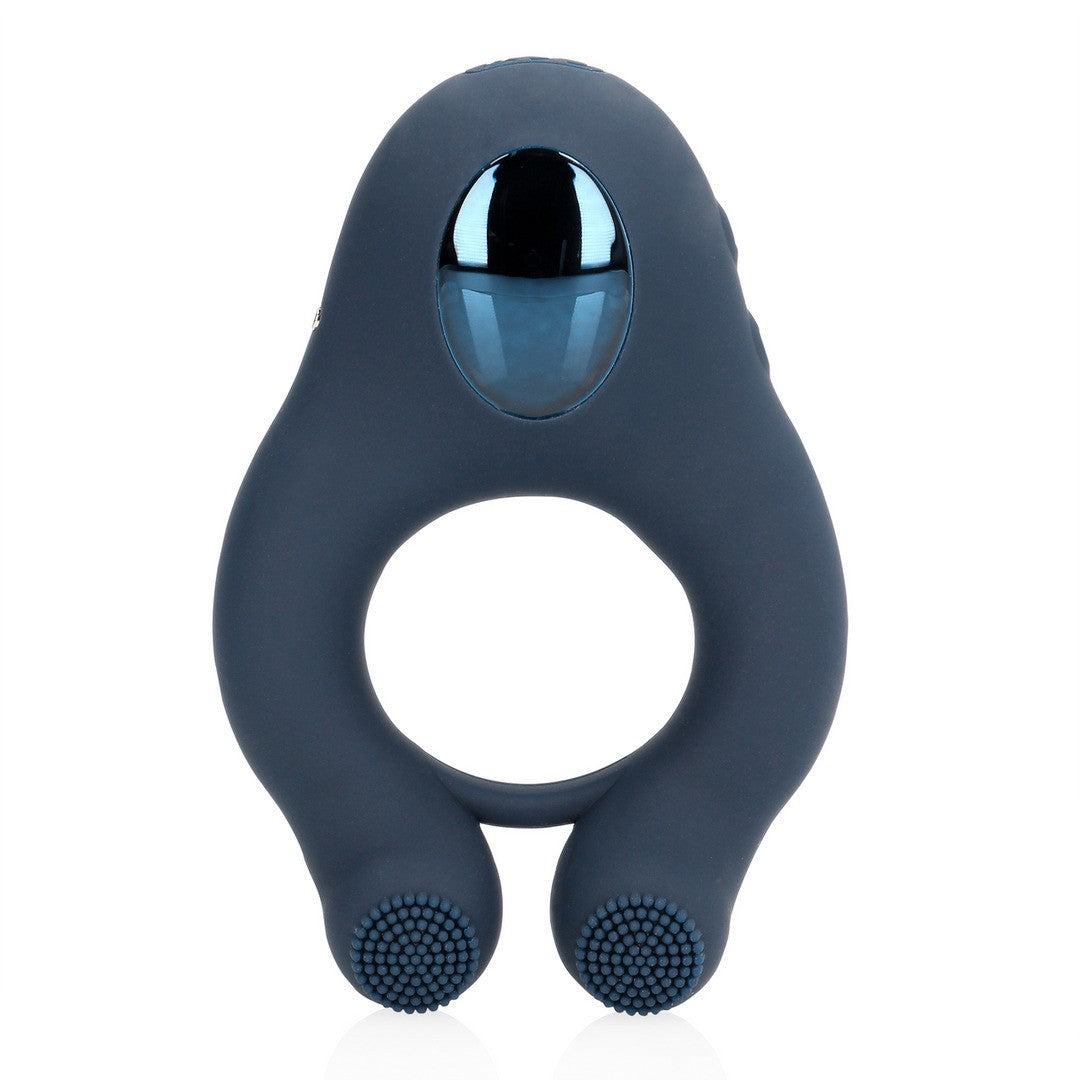 Vibrationsring mit Klitorisstimulation Blau