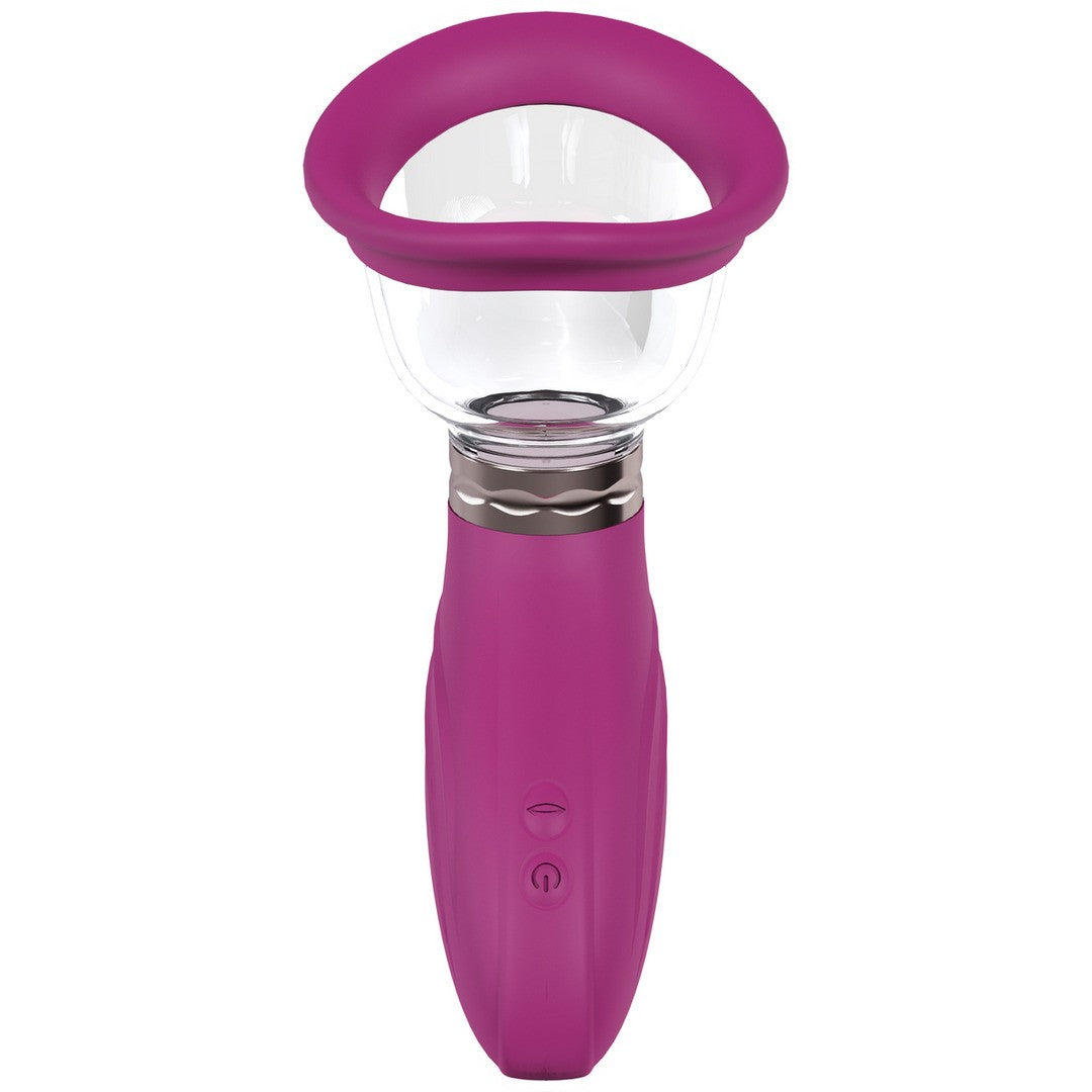 Vulva- und Brustpumpe Delightful mit Akku Rosa