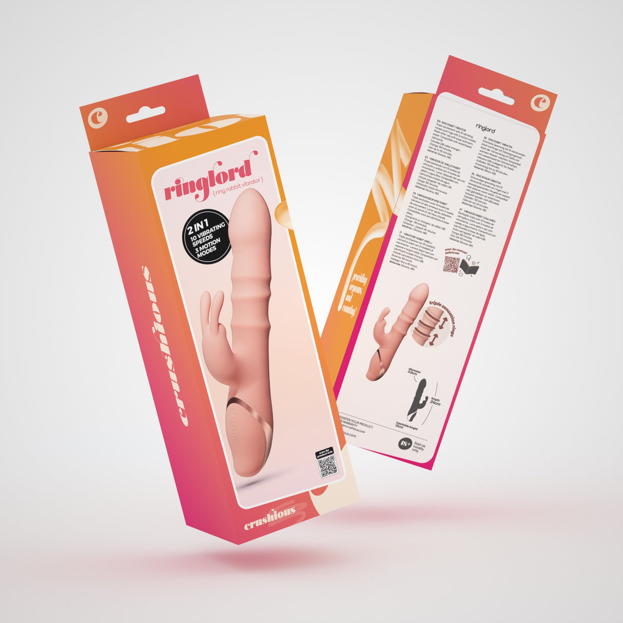 Rabbit-Vibrator Ringlord Rosa