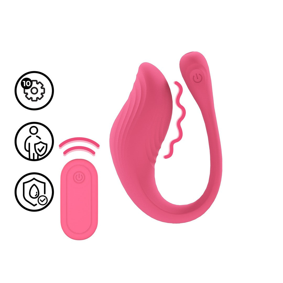 G-Punkt-Vibrator mit Fernbedienung Rosa