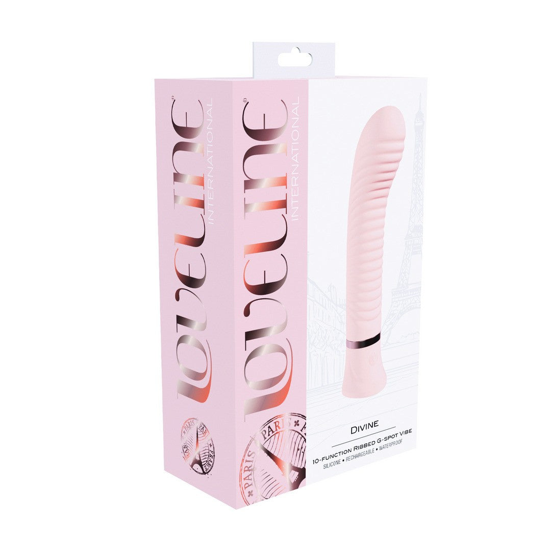 G-Punkt-Vibrator Divine gerippt Rosa