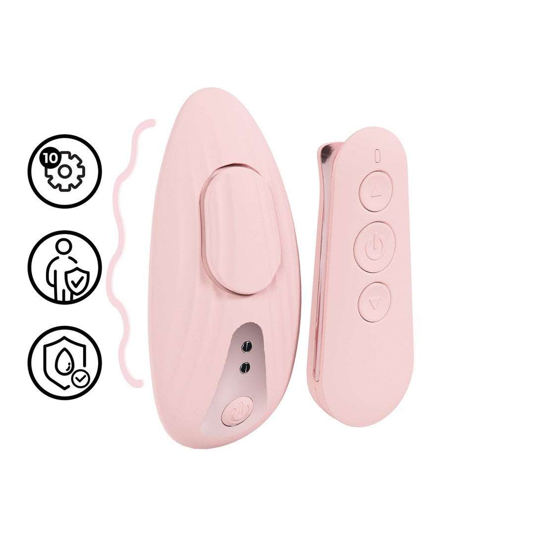 Slip-Vibrator Céleste mit Fernbedienung Rosa