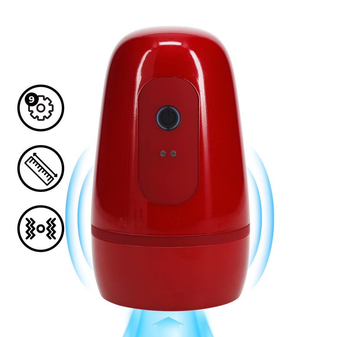 Masturbator-Pumpe Pulsar mit Unterdruck und Vibration Rot