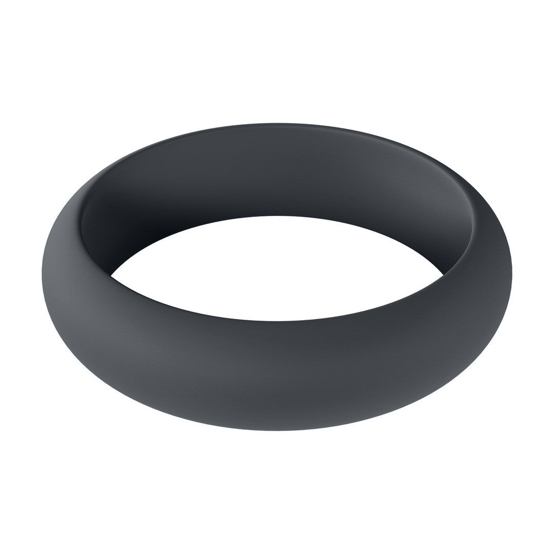 Penisring Wide O aus Silikon Schwarz XL Ø 5 cm