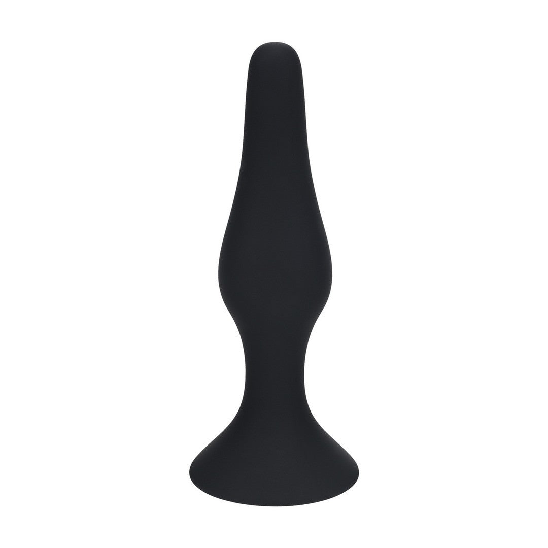 Analplug Slim aus Silikon Schwarz XL