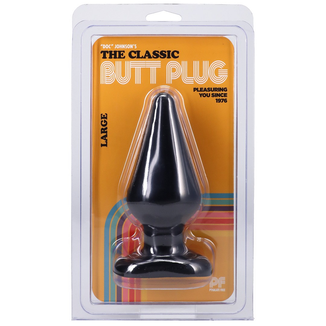 Analplug Classic groß Schwarz