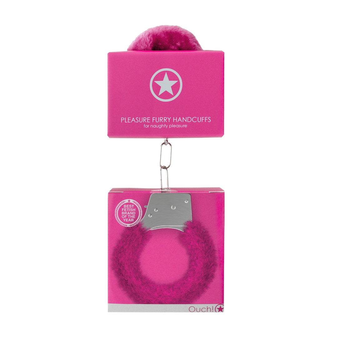 Plüsch-Handschellen Rosa