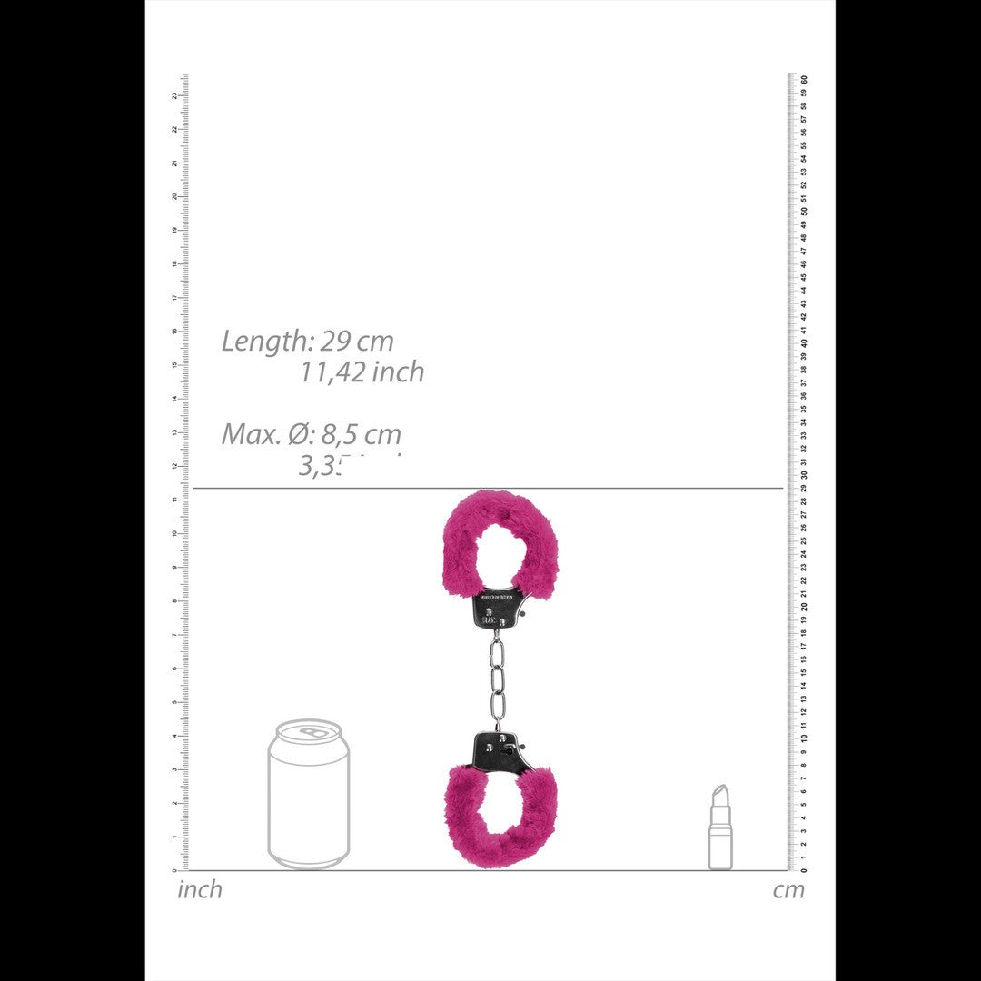 Plüsch-Handschellen Rosa