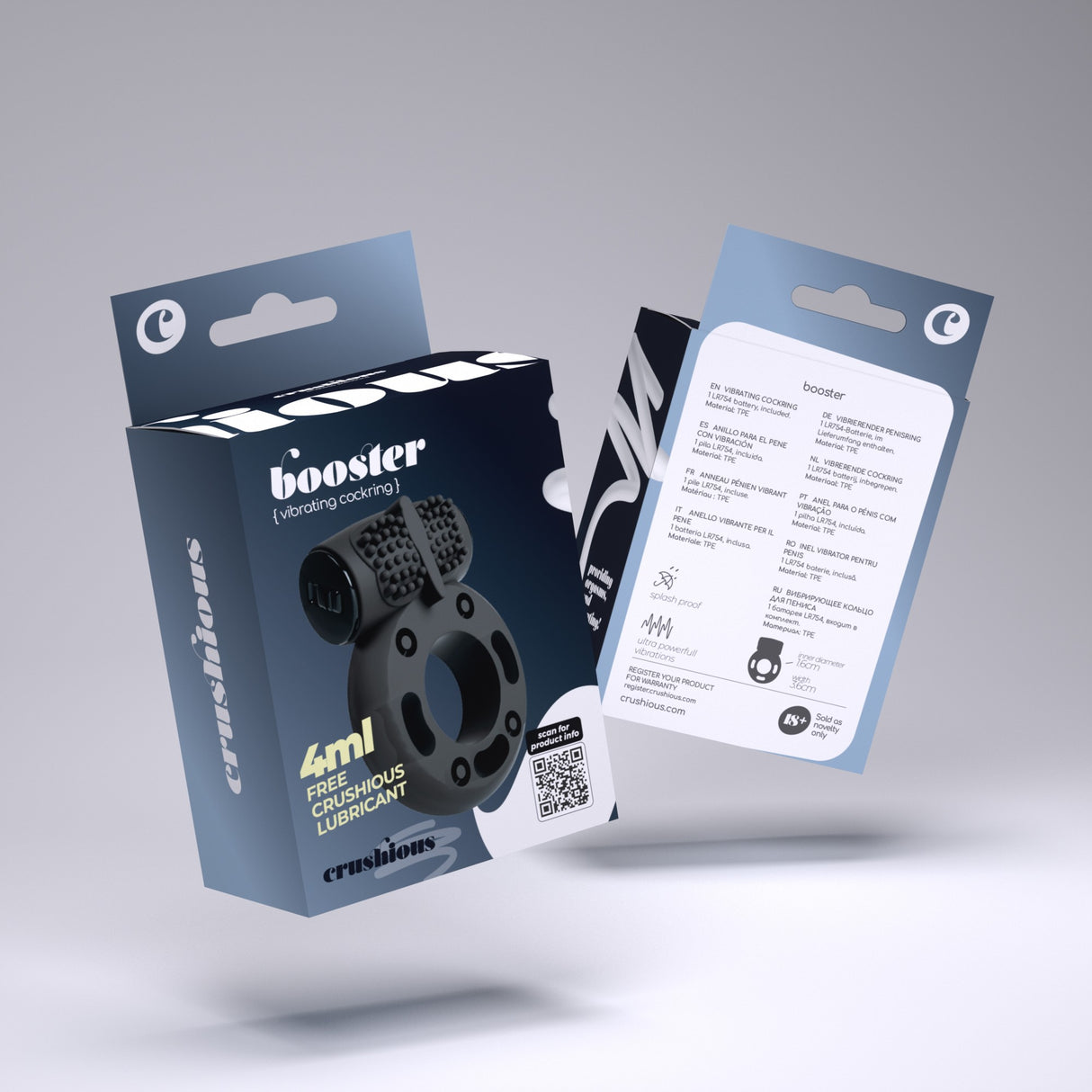 Penisring Booster mit Vibro-Ei Schwarz