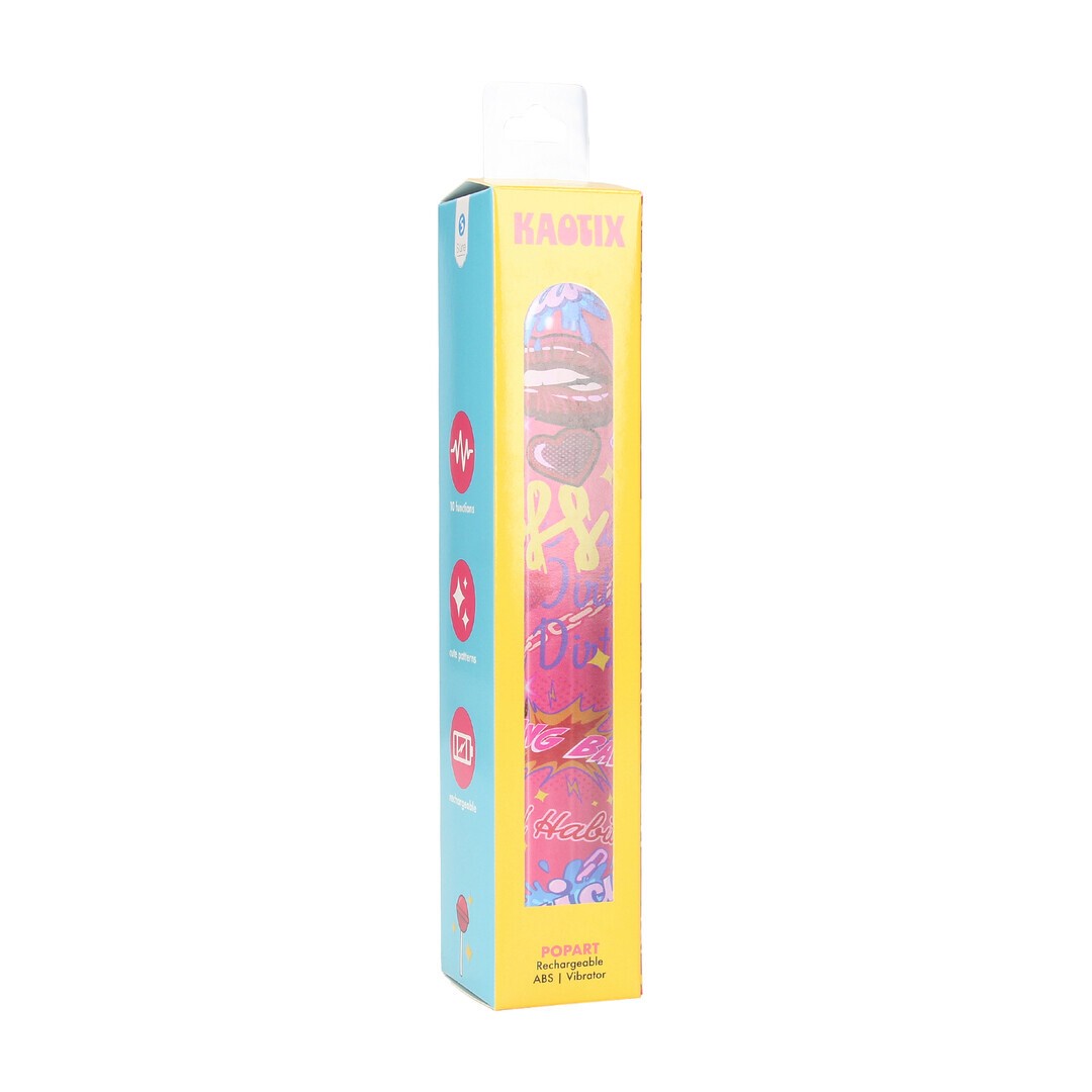 Vibrator Kaotix Pop Art mit Akku Rosa
