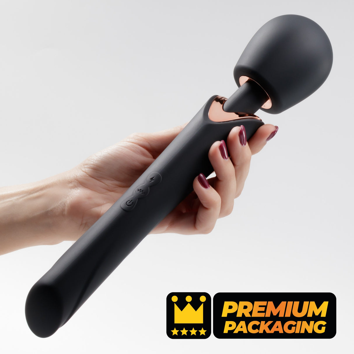 Massagestab Holly mit Akku Schwarz