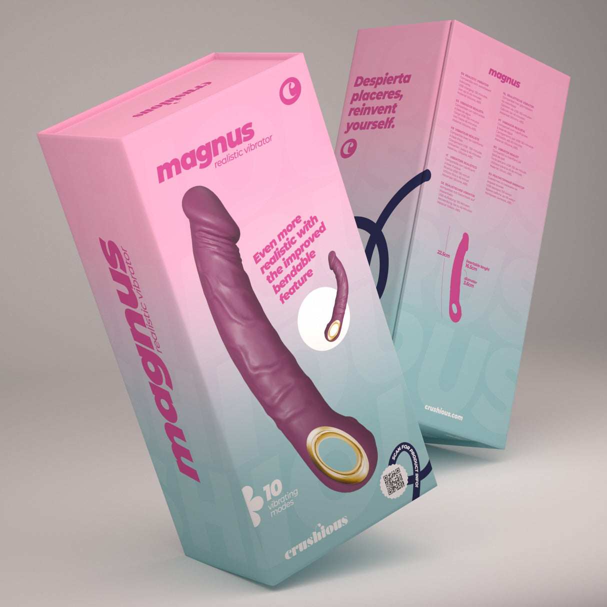 Vibrator Magnus Bend flexibel Gold Modell 2