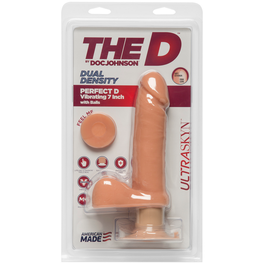 Realistischer Dildo Perfect D mit Hoden Hautfarbe 16,5 x Ø 4,3 cm