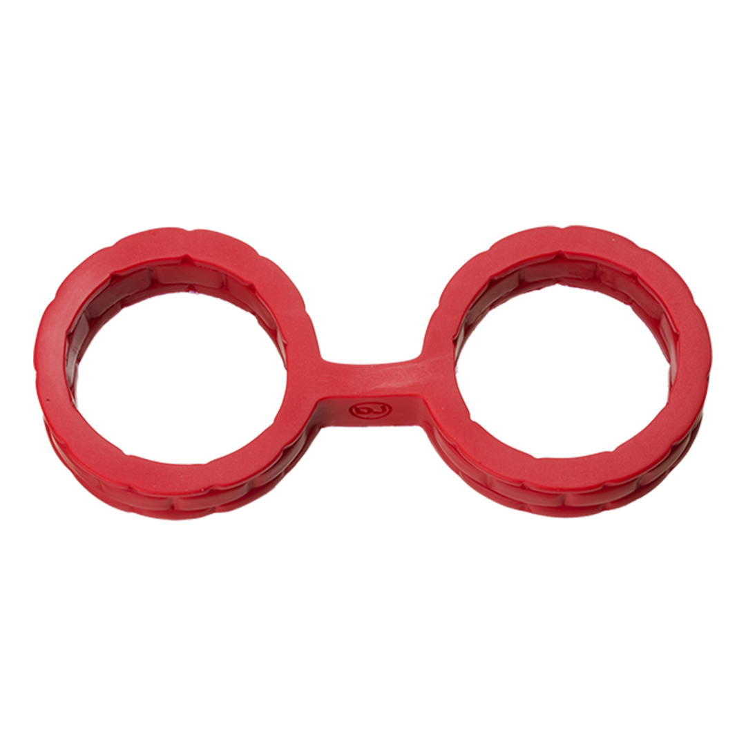 Handschellen Silikon Rot 17,8 x Ø 7,6 cm