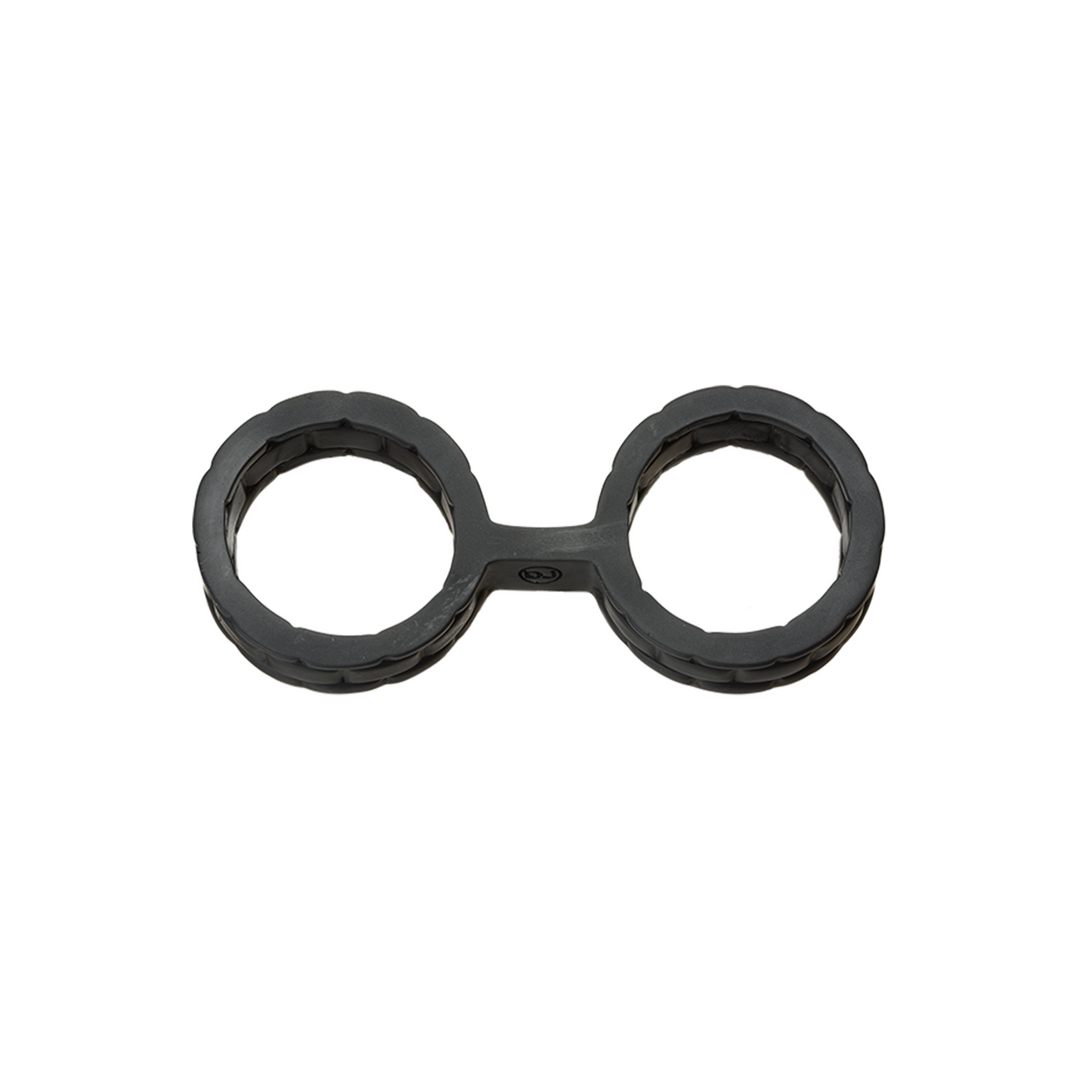 Handschellen Silikon Schwarz 17,8 x Ø 7,6 cm