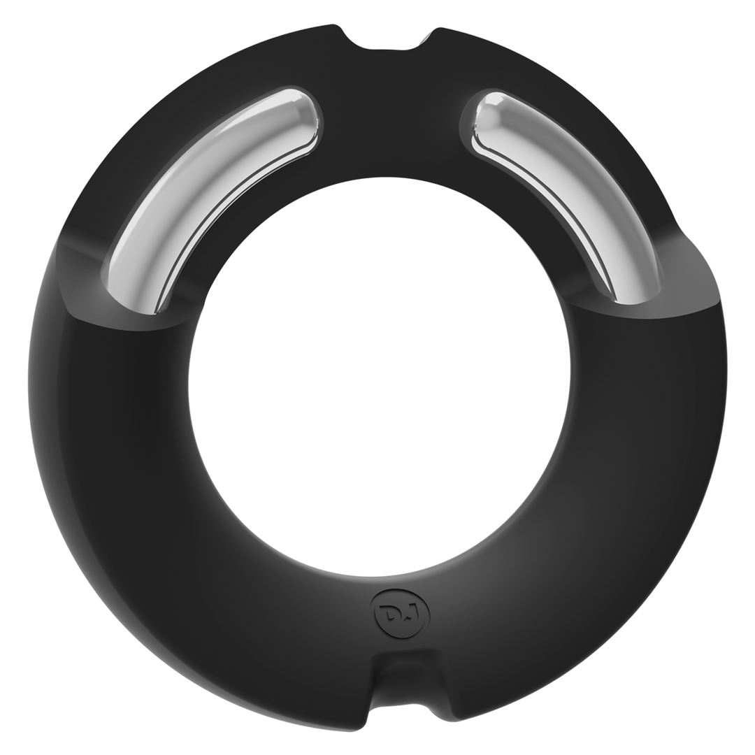 Penisring Paradox Silikon-Metall Schwarz 45 mm
