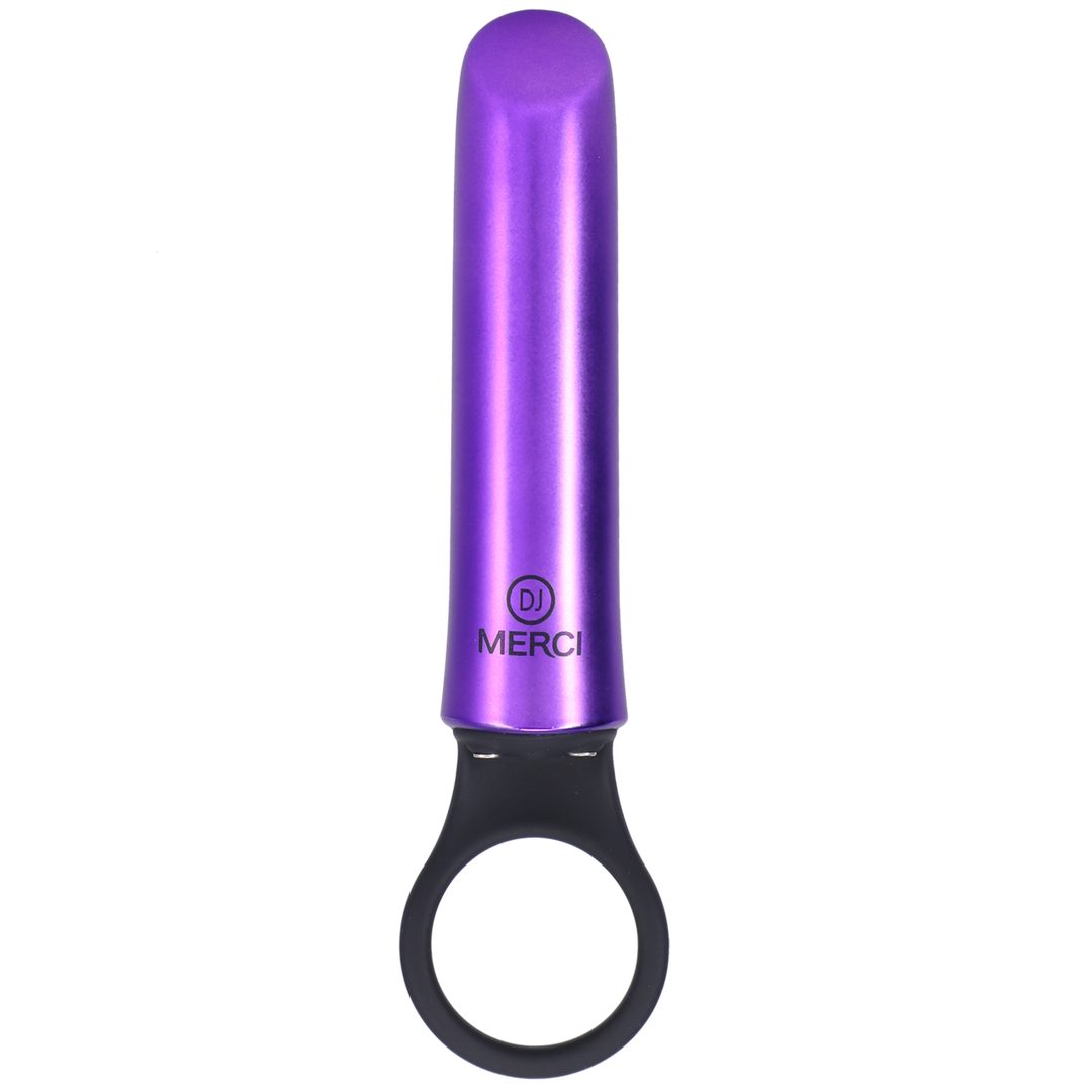 Vibrator Power Play mit Silikon-Griffring Violett 8,9 x Ø 2,5 cm