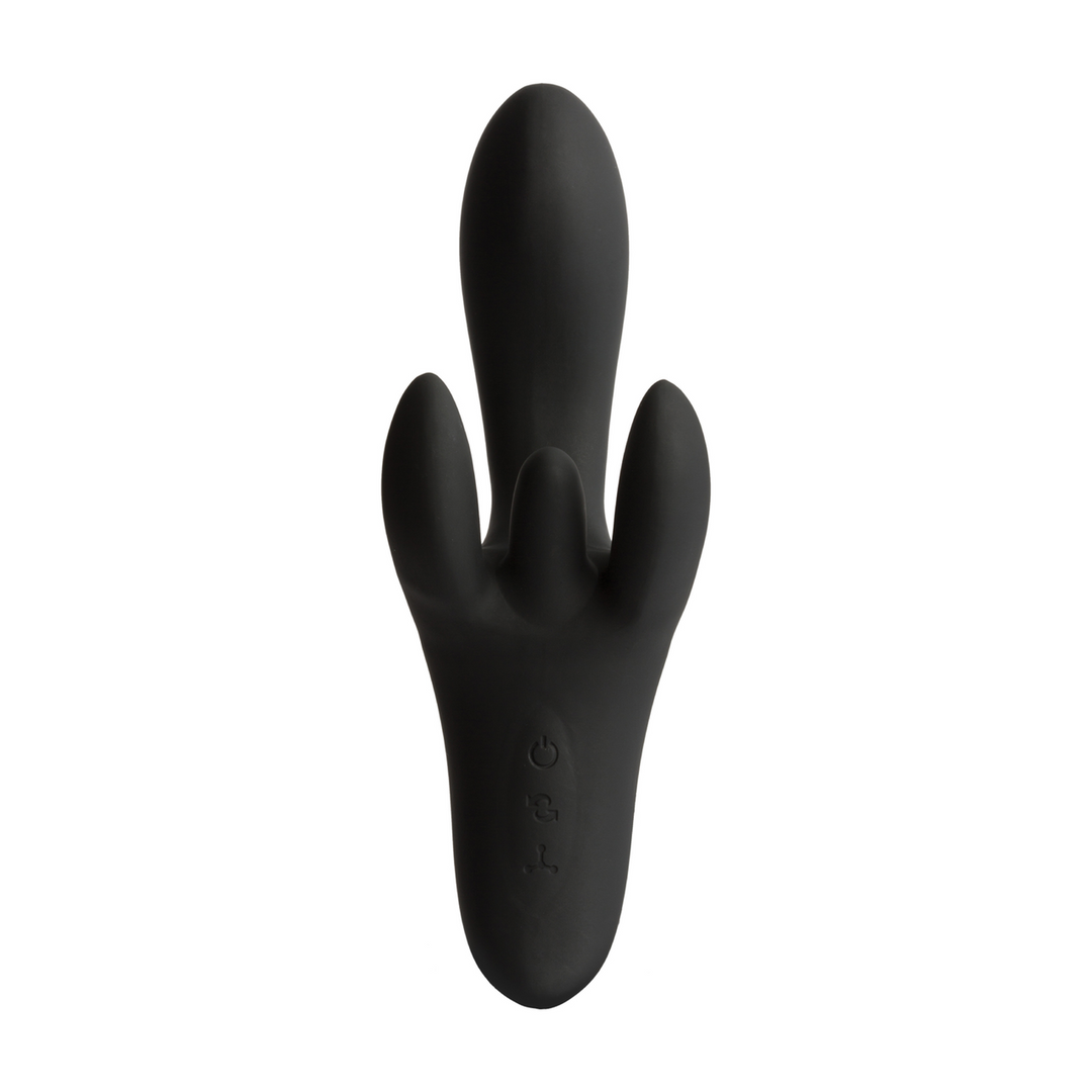 Vibrator Pulse mit 4 Motoren Silikon Schwarz 17,8 cm