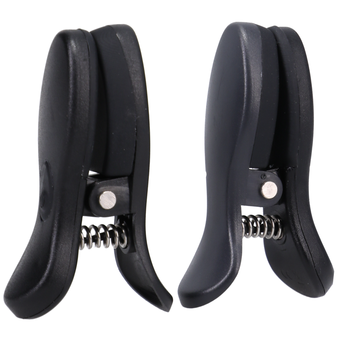 Nippelklemmen mit Vibration und Tasche Schwarz 5,1 x Ø 1,5 cm