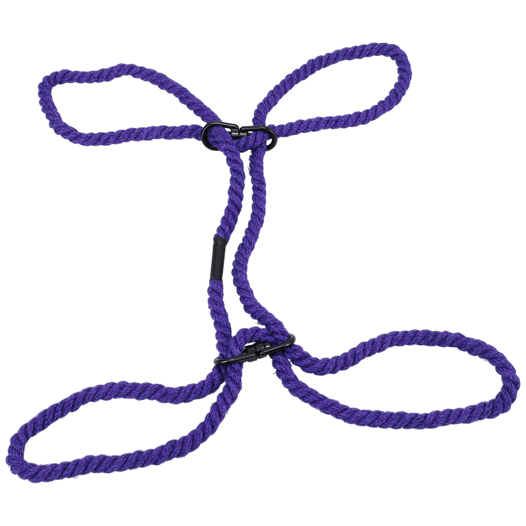 Fesselset Restrain Hanf für Hand- oder Fußgelenke Violett 160 cm