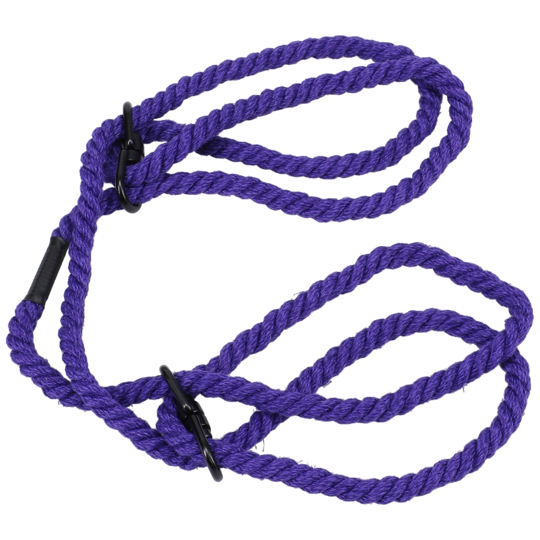 Fesselset Restrain Hanf für Hand- oder Fußgelenke Violett 160 cm