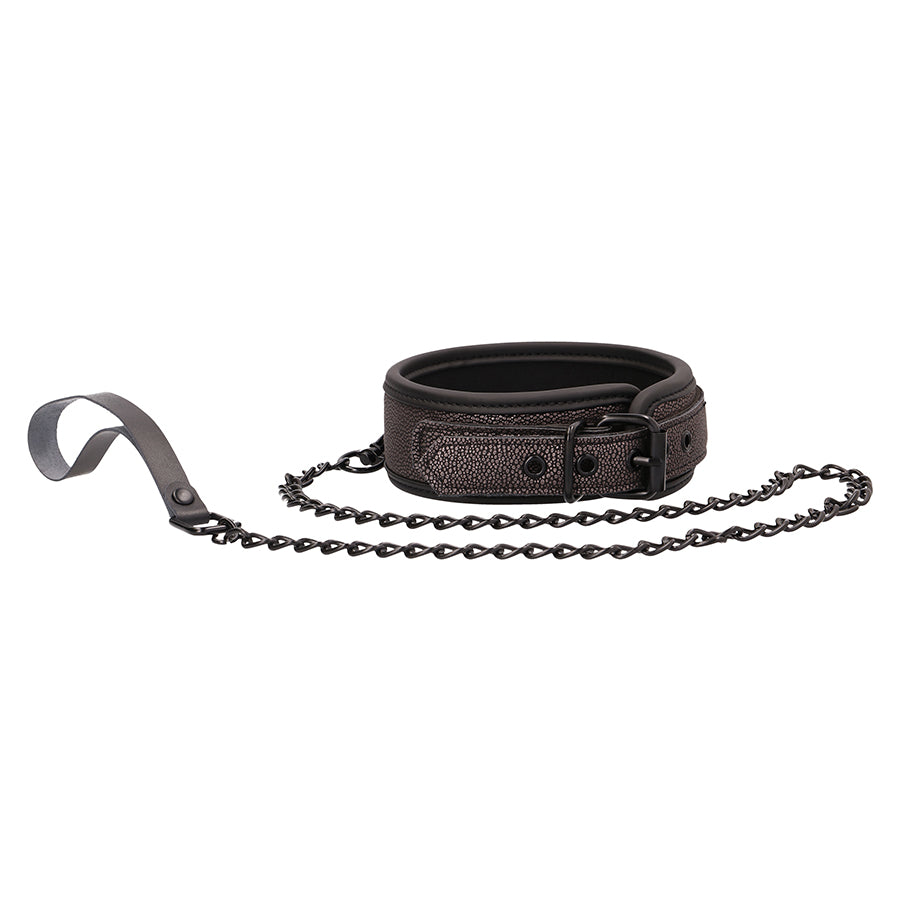Halsband mit Leine Schwarz Modell 2