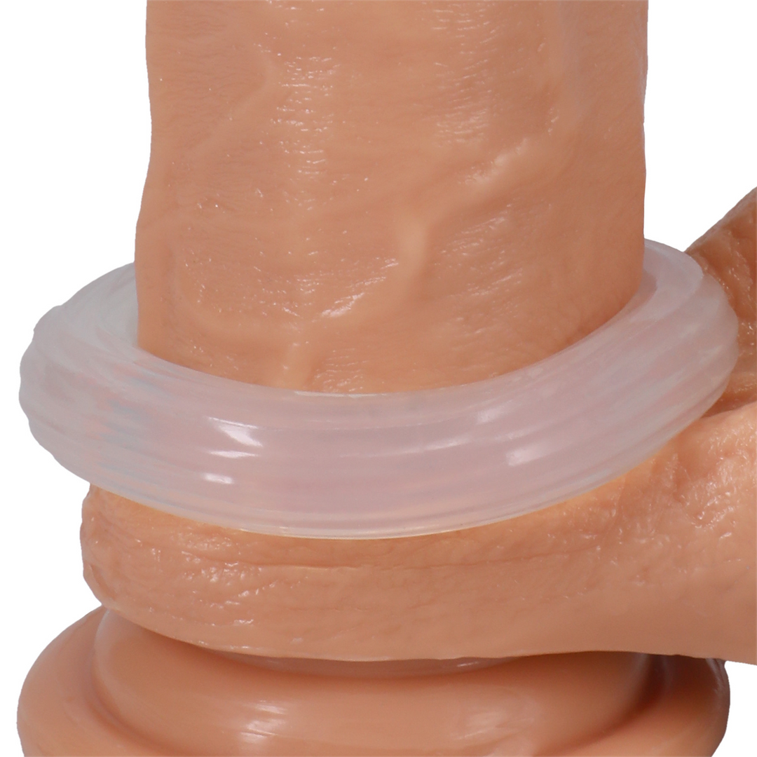 Penisring Donut gerippt Durchsichtig 5,8 x Ø 5,8 cm
