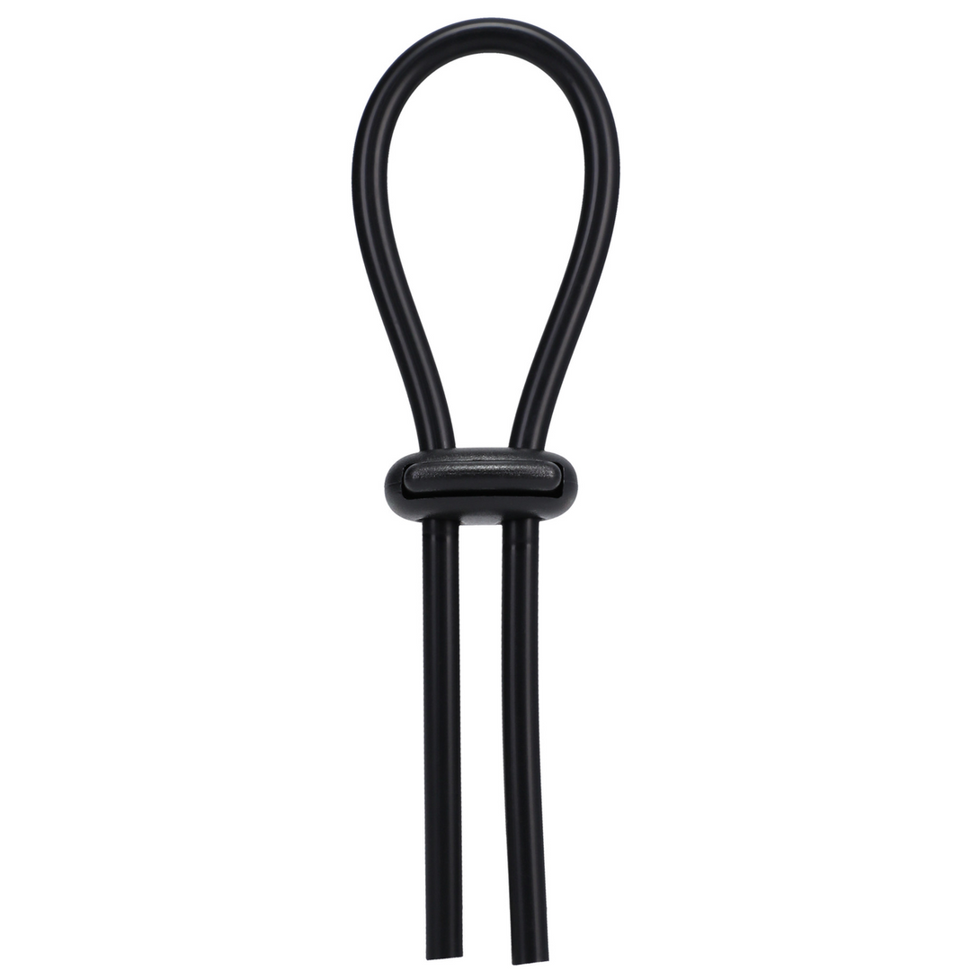 Penisschlaufe Lasso mit Doppelverschluss Schwarz 3,6 cm