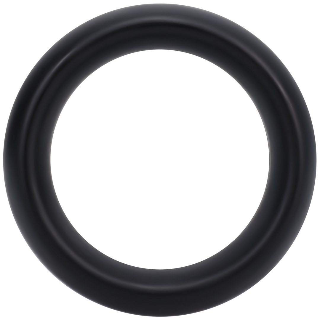 Penisring Silikon-Kragen mittel Schwarz 6,2 cm