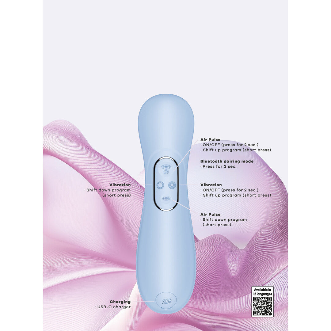 Auflegevibrator Satisfyer Pro 2 Generation 4 mit App Blau 16,4 x 4,6 cm – Ansicht 5