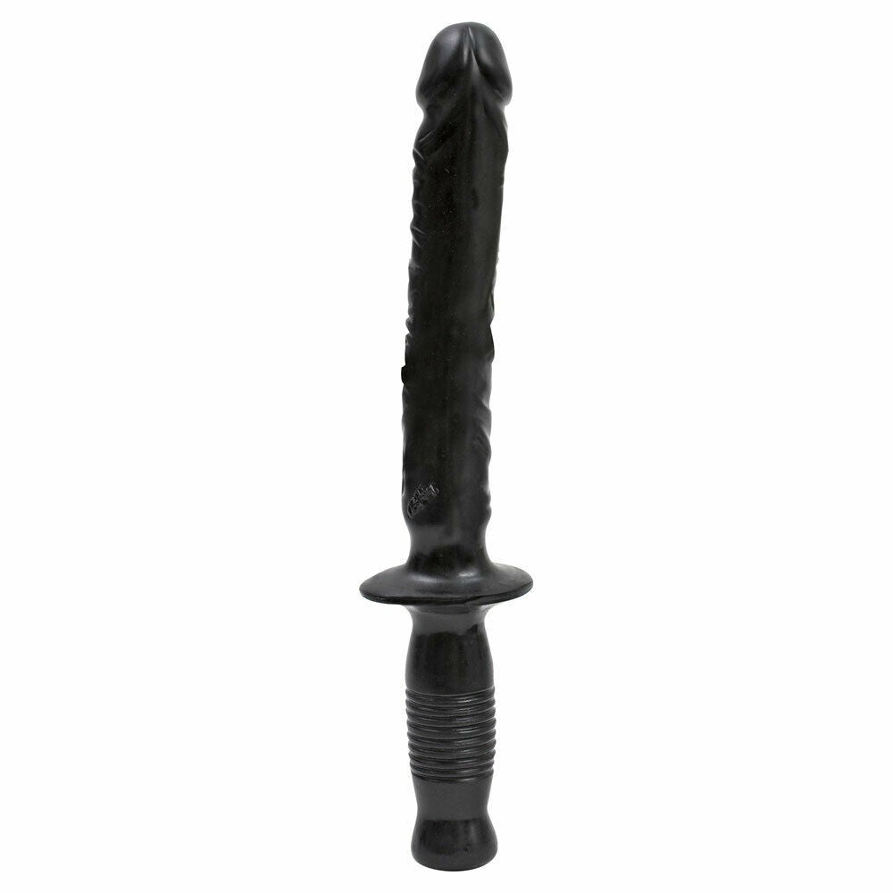 Dildo Manhandler mit Griff Schwarz