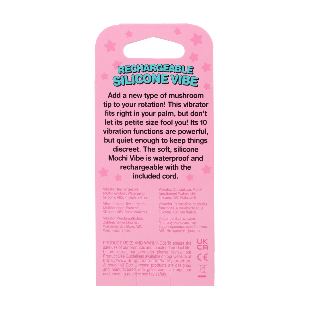 Vibrator Mushroom mit Akku Pink 6,4 x Ø 4,8 cm
