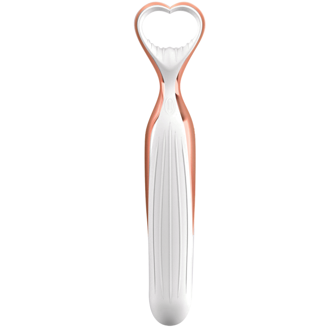 Vibrator Silikon mit Akku und Aufbewahrungsbox Weiß 11,4 x Ø 2,5 cm