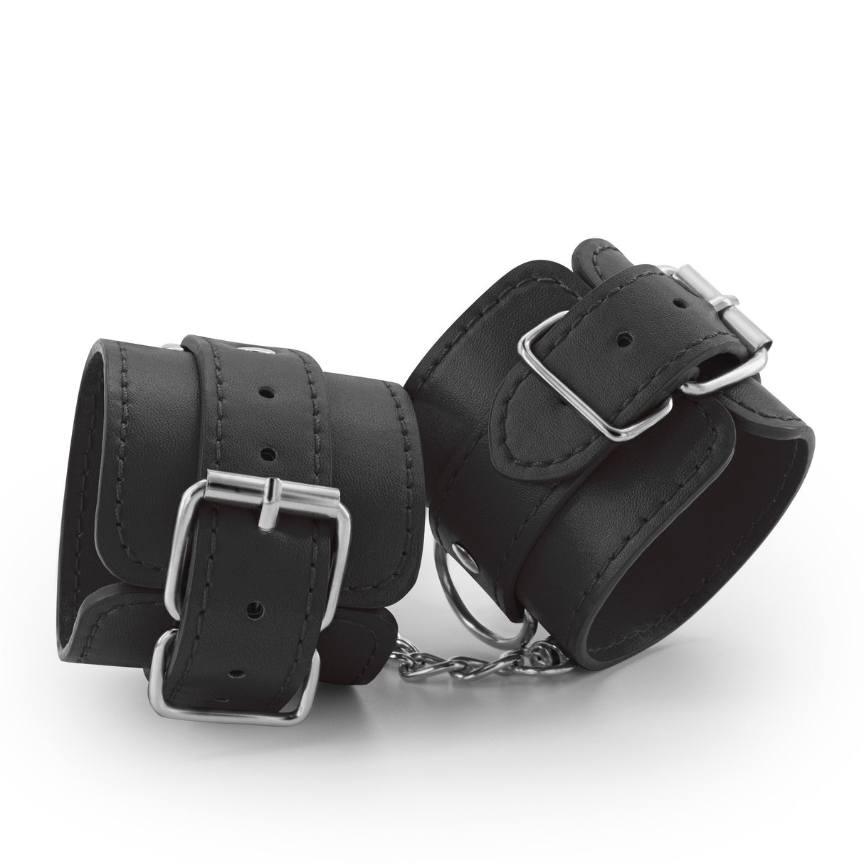 Handschellen Bondage Love aus Leder Schwarz