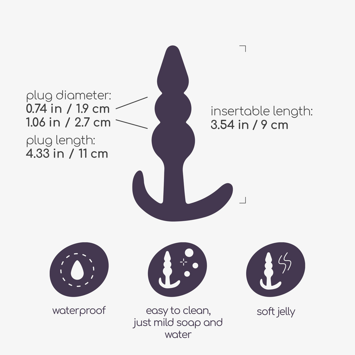 Analplug The Plunger 9 x Ø 2,7 cm