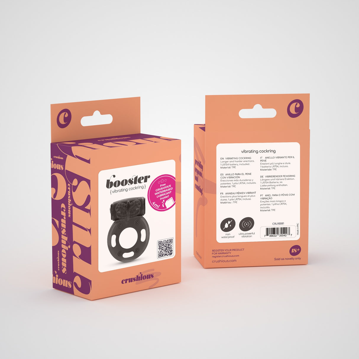 Penisring Booster mit Vibro-Ei Schwarz