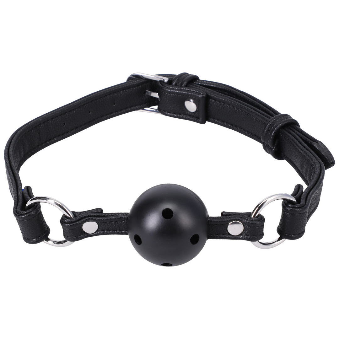 Ballknebel Schwarz 14 cm