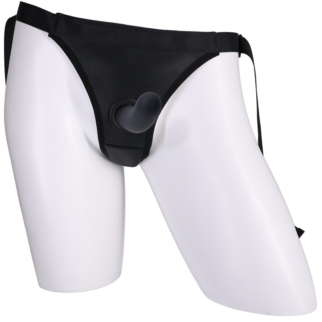 Harness mit Dildo Schwarz 12,7 cm