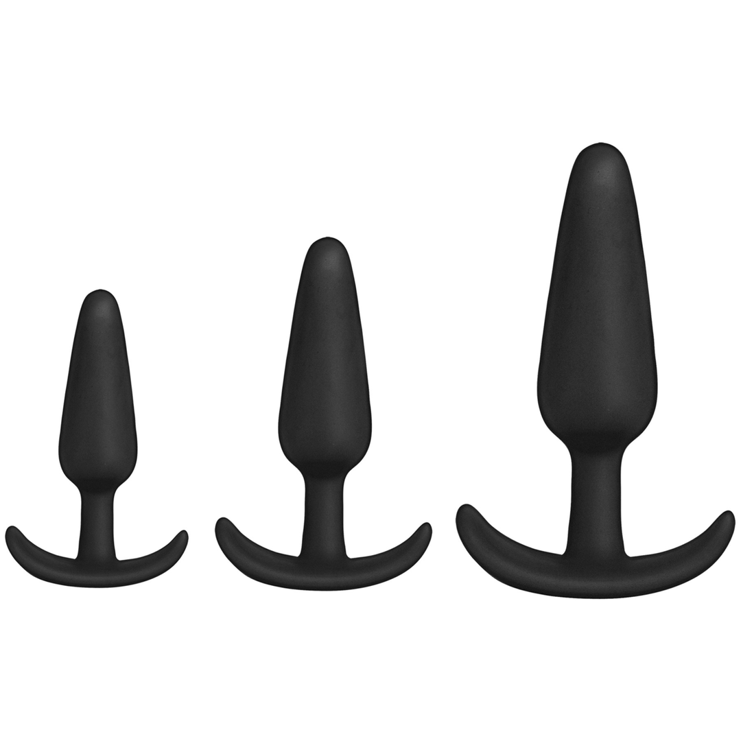 Anal-Trainer-Set Schwarz 12,1 cm