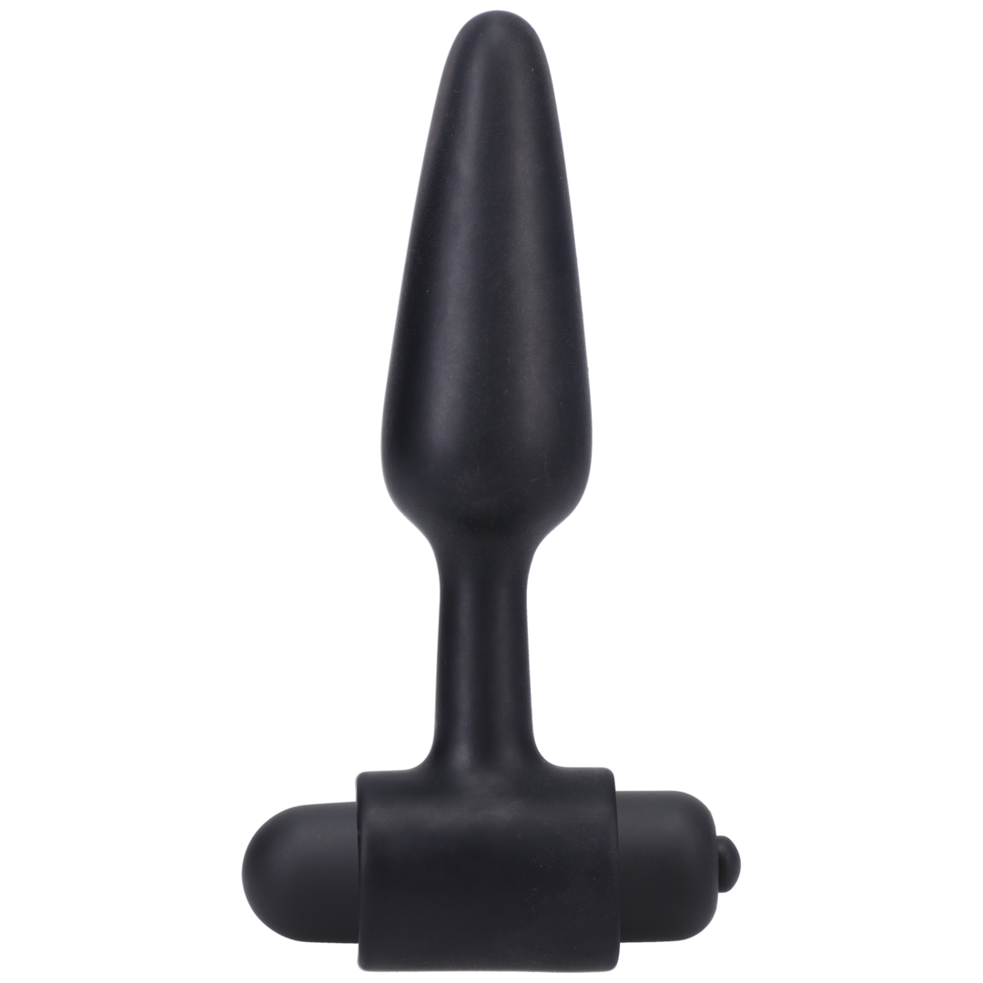 Analplug mit Vibration Schwarz 9,5 x Ø 2,5 cm