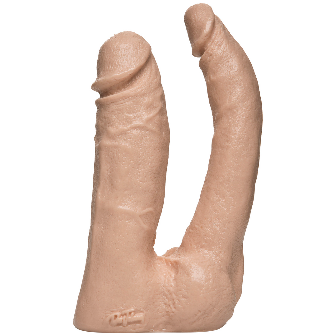 Realistischer Doppeldildo Doppelpenetrator Hautfarbe 15,8 cm